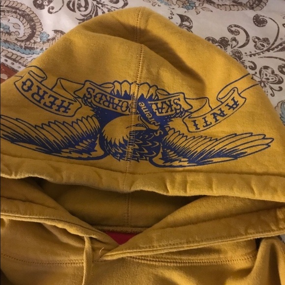 Supreme X Antihero Hooded Sweatshirt Size M *Rare* - Picture 2 of 7